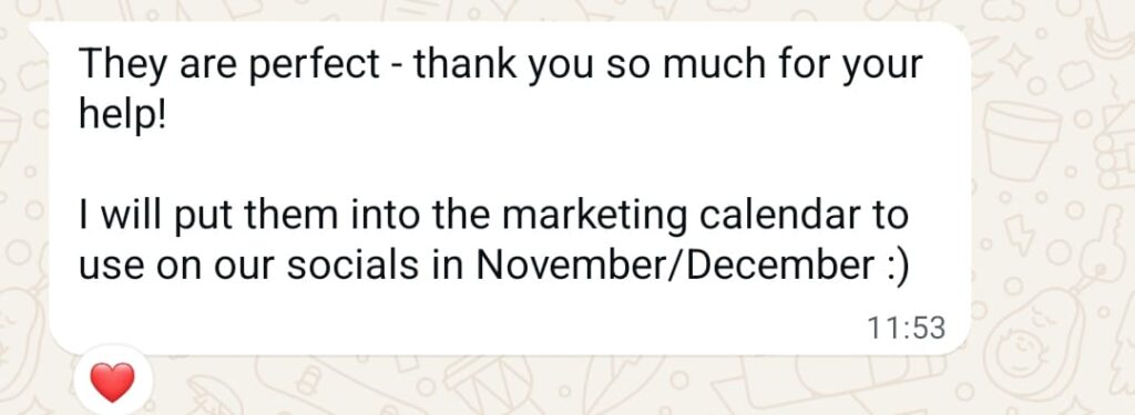 client testimonial